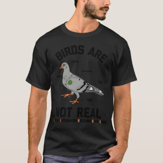 Birds Are Not Real Spy Pigeon Funny Drone funny T-Shirt