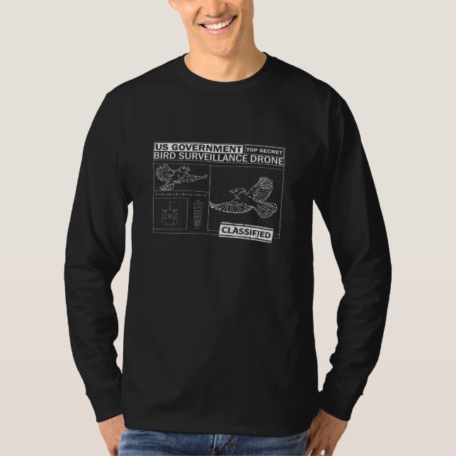 Birds Aren't Real - Funny Birdwatching T-Shirt (Front)