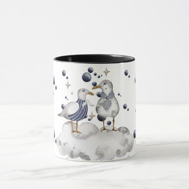 Birds At A Beach Mug (Center)