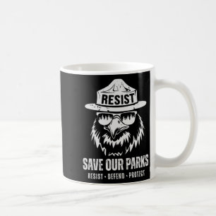 Birds Bear Save Our Park Anti Trump Men Women Camp Coffee Mug