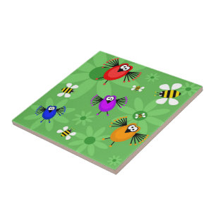 Birds & Bees Tile