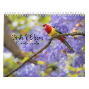 Birds & Blooms 12 Month Calendar