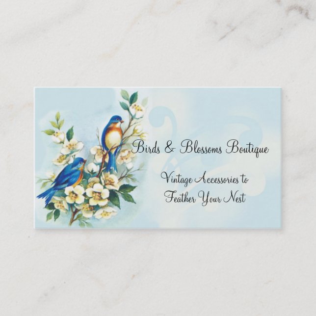 Birds & Blossoms All Purpose Business Card (Front)