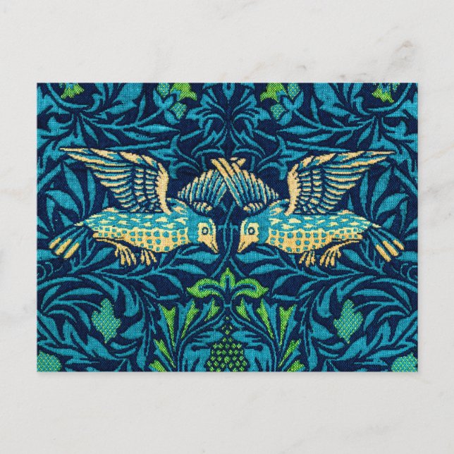 Birds blue by William Morris Postcard (Front)
