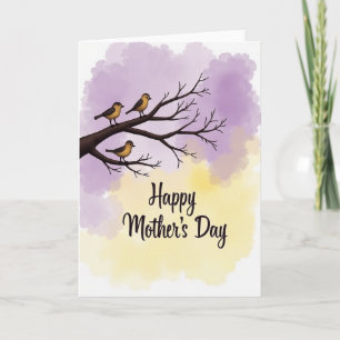 Birds Branch Mothers Day Card