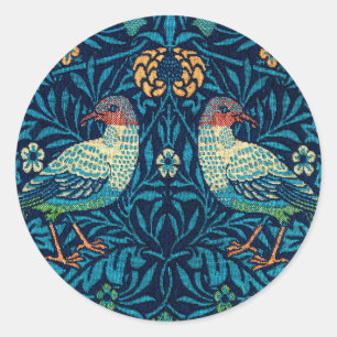 Birds by William Morris  Classic Round Sticker