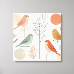 Birds Canvas Wall Art – Colourful Nature