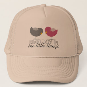 Birds Cartoon Tender Nostalgic Emotional Simple Trucker Hat