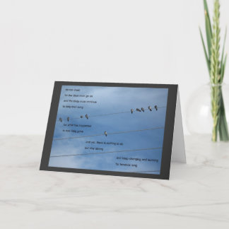 birds do not dwell card