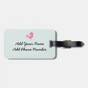 Birds, Dogs, Banners, Flowers Luggage Tag