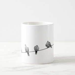 Birds Draht Pigeon Coffee Mug