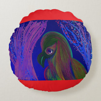 Bird's Elysium Round Cushion