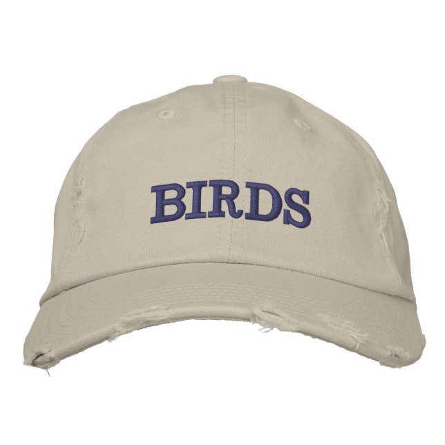 BIRDS EMBROIDERED HAT (Front)