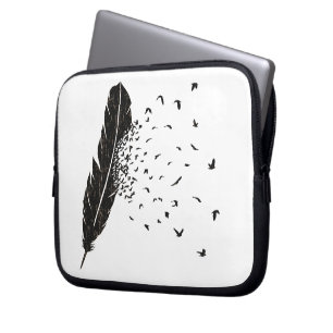 Birds Erupting of a Feather Laptop Sleeve