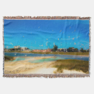 Birds Everywhere Throw Blanket