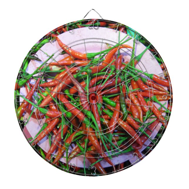 Bird's Eye Chilli Peppers Dartboard (Front)