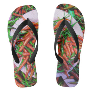 Bird's Eye Chilli Peppers Flip Flops