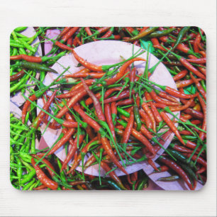 Bird's Eye Chilli Peppers Mouse Mat