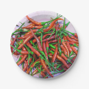 Bird's Eye Chilli Peppers Paper Plate
