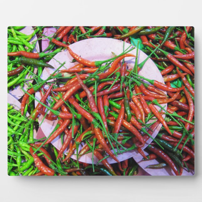 Bird's Eye Chilli Peppers Plaque (Front)