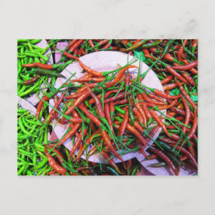 Bird's Eye Chilli Peppers Postcard