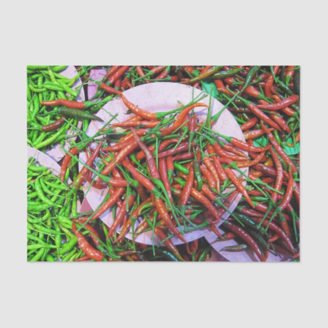 Bird's Eye Chilli Peppers Tissue Paper (Front)