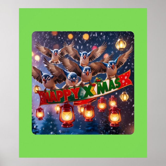 Bird's-Eye Christmas Poster (Front)