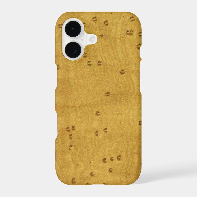Birds Eye Maple Wood Image Custom Case-Mate iPhone (Back)