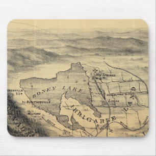Bird's eye view, Honey Lake Valley Mouse Mat