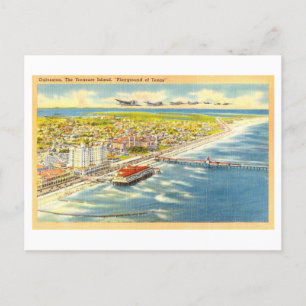 Bird's-Eye View of Galveston, Texas, Vintage Postcard