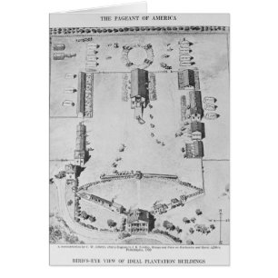 Bird's-eye view of ideal plantation buildings