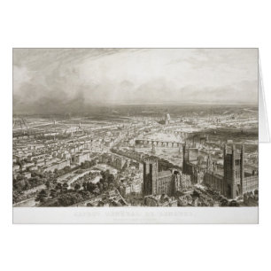 Bird's Eye View of London from Westminster Abbey,