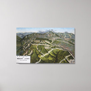 Bird's Eye View of Mountain Canvas Print