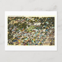 Bird's-Eye View of New Haven, Connecticut, Vintage