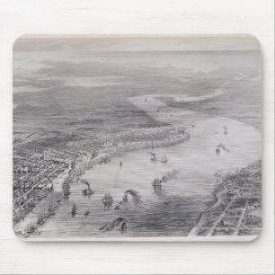 Bird's-Eye View of New Orleans Mouse Mat