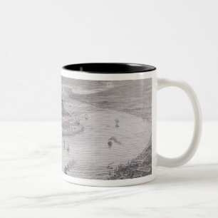 Bird's-Eye View of New Orleans Two-Tone Coffee Mug