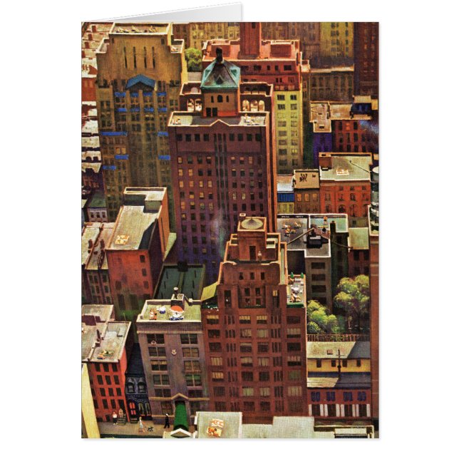 Bird's-Eye View of New York City by John Falter (Front)