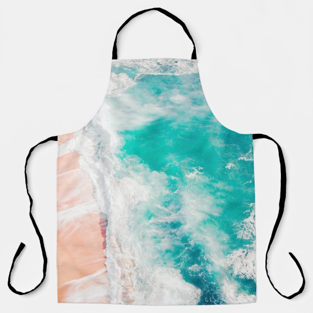 Bird's eye view of ocean waves apron (Front)