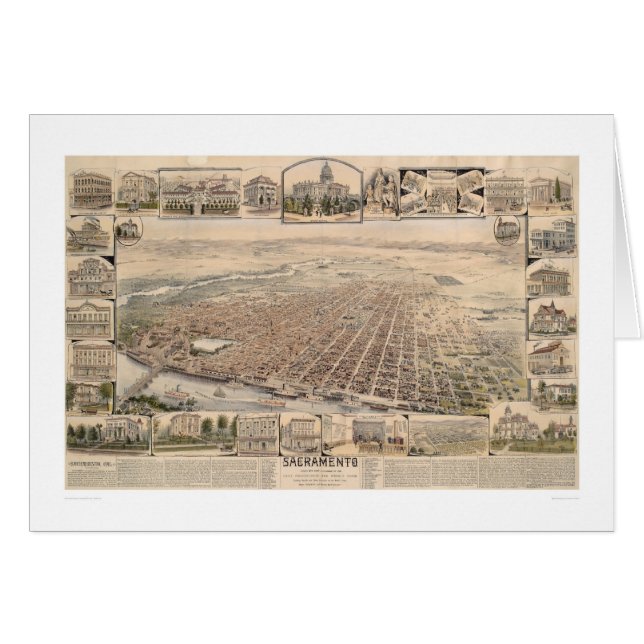 Bird's eye view of Sacramento, Calif. (1293) (Front Horizontal)
