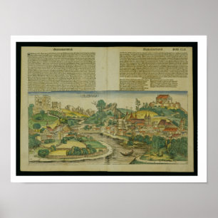 Bird's Eye View of Salzburg from the Nuremberg Chr Poster