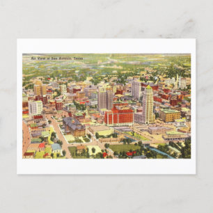 Bird's-Eye View of San Antonio, Texas, Vintage Postcard