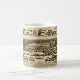 Birds-eye view of Snohomish, Washington (1890) Coffee Mug