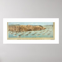 Bird's-eye View of the Fleet in San Francisco Bay,