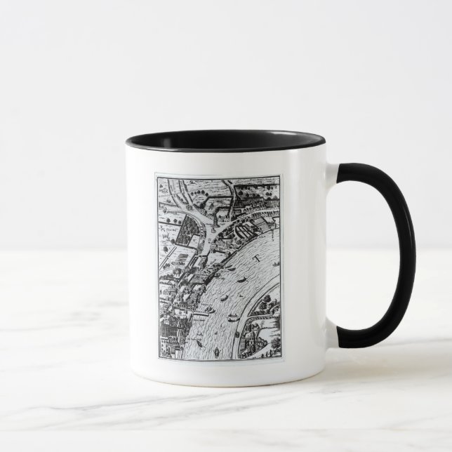 Bird's eye view of the River Thames Mug (Right)