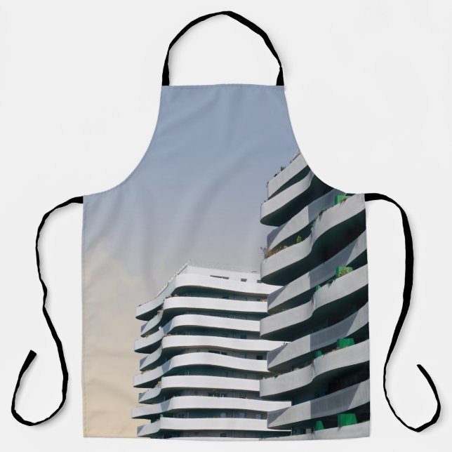 BIRD'S EYE VIEW OF TWO TOWER BUILDINGS APRON (Front)