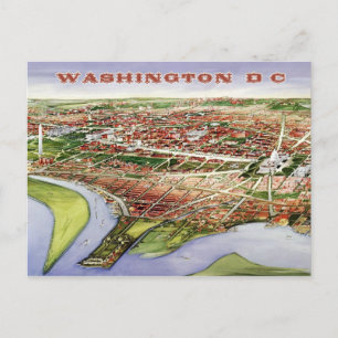 Bird's-eye view of Washington, D.C. (1901) Postcard