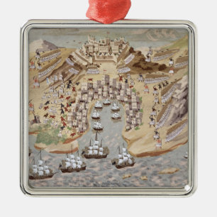 Bird's-Eye View of western Greece centred on Vonit Metal Tree Decoration