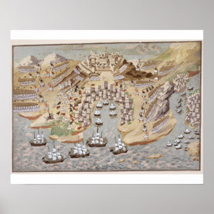 Bird's-Eye View of western Greece centred on Vonit Poster