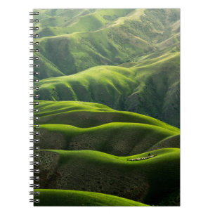 BIRD'S EYE VIEW PHOTOGRAPH OF GREEN MOUNTAINS NOTEBOOK