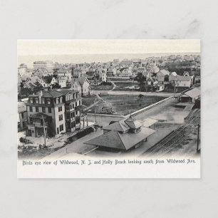 Bird's Eye View, Wildwood, New Jersey, Vintage Postcard